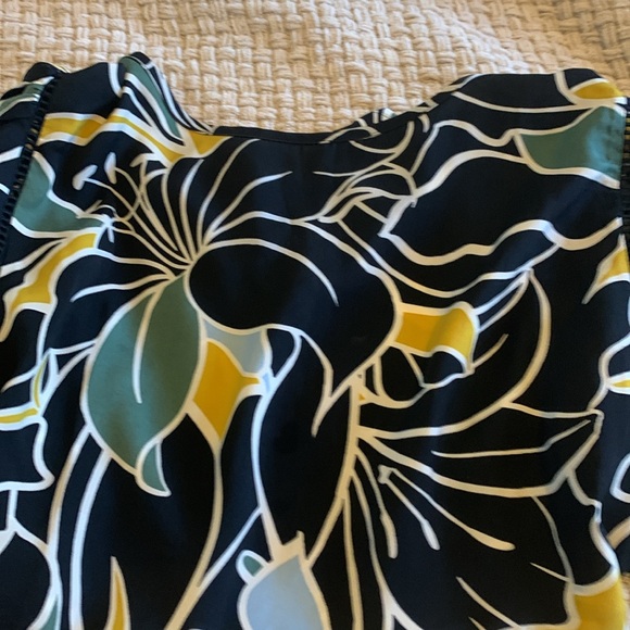 Ann Taylor Factory Petite Mixed Media Angel Sleeve Top - Picture 5 of 10